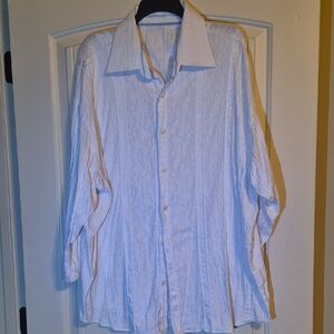 White Button-Up Shirt-XL
